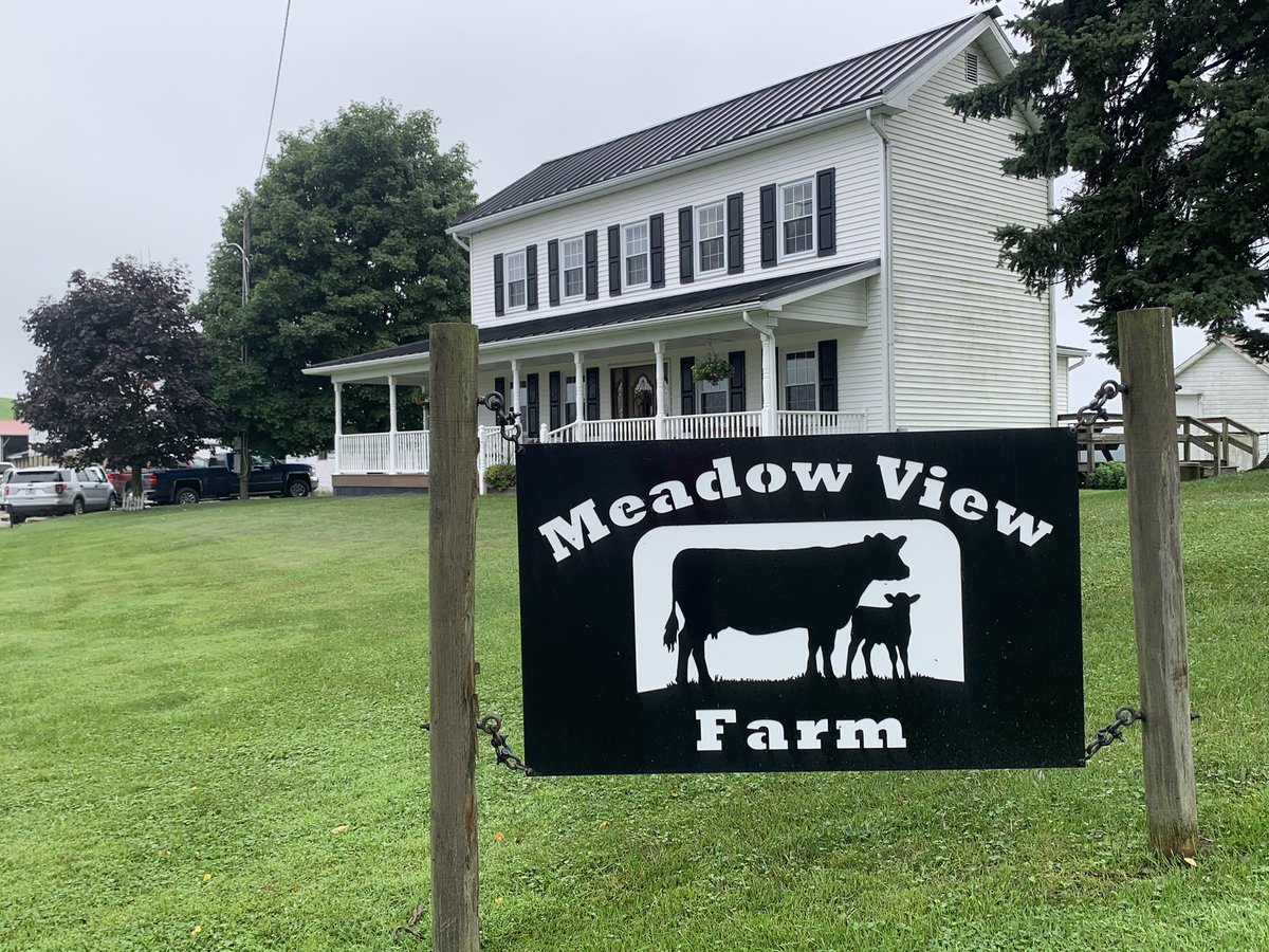 Farmerswifetash's tweet photo. On Friday we went to Meadow View Farm - we saw the 180 acre property where they grow their own hay for the cows. They’ve developed 7 springs & watering systems so far. Water & land management is key, a very mountainous region #NuffieldAg #Nuffieldfarming #NuffieldGFP #JapanGFP19 https://t.co/Wlbam50w8m