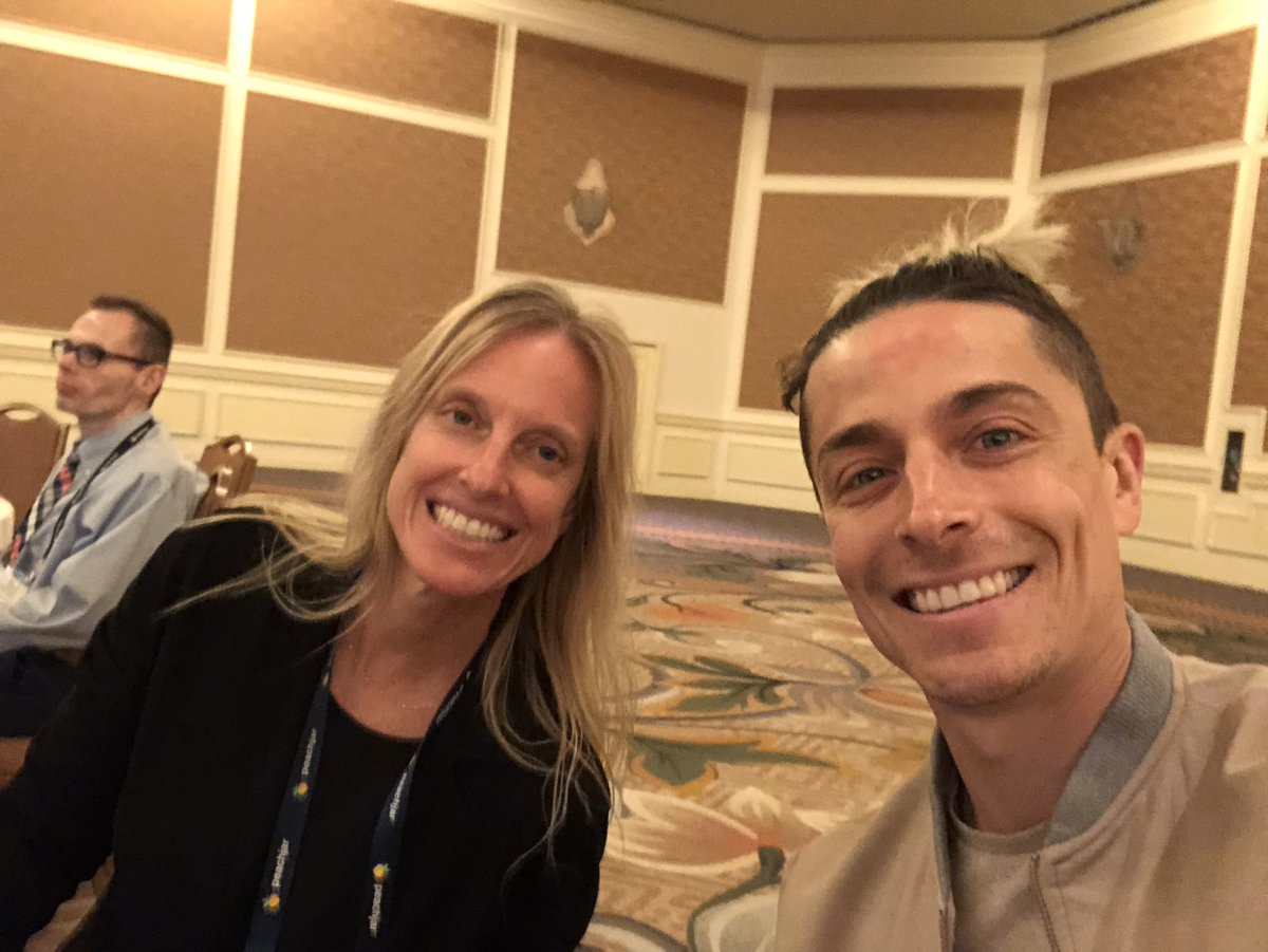 aharrisSD25's tweet photo. I was nominated for this award by my caring &amp; supportive boss @ahsd25supt and my amazing colleague @cateked. I feel supported to try, experiment, and do my job from my heart. Thank you! Also, WOW! My boss flew here to support me in person! #NSPRA2019 #35under35 #d25Itspersonal https://t.co/AIYoMQWQko