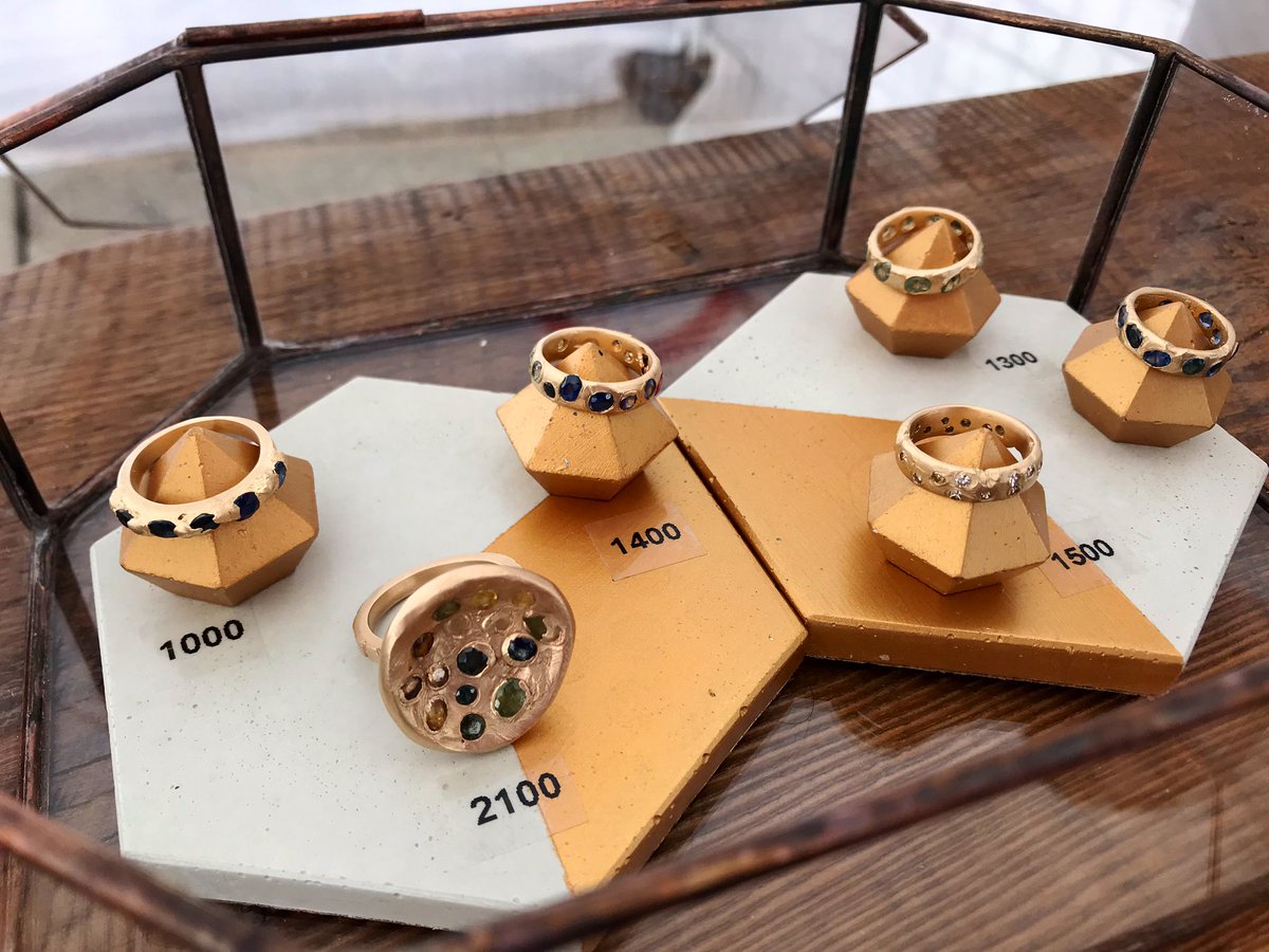 torontoartfair's tweet photo. #TOAF19 is today till 5 pm! Go to Booth A16 and see John Esposito's jewellery! Here is his favourite series.
#meetheartist https://t.co/HEMDzqFxVa