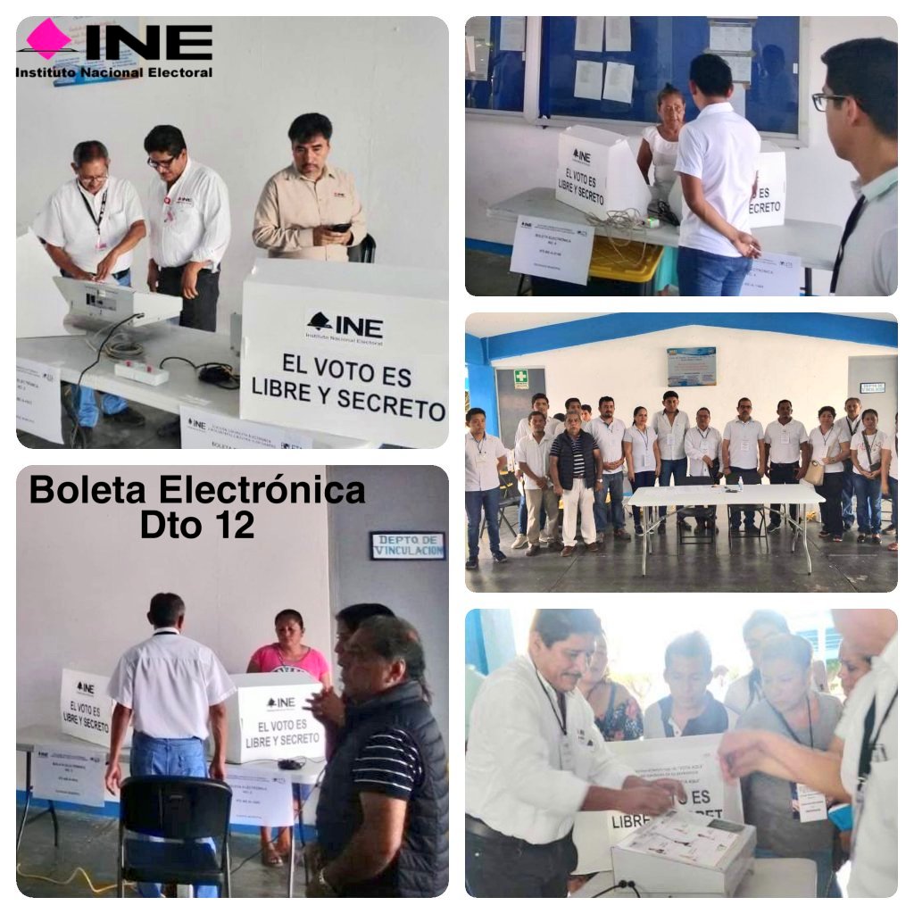 INE_Chiapas's tweet photo. De igual forma, el #Distrito12Tapachula colaboró en la elección de Delegado y Agente municipal de la localidad Puerto Madero, Tapachula, facilitando el uso de la #BoletaElectrónica. 

#INEChiapasAlServicioDeLaCiudadania https://t.co/LBJy8Ns90M