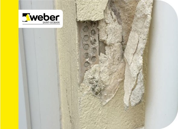 SGWeberUK's tweet photo. Use the right tools for the job and avoid mistakes like this! Gypsum based drywall adhesive can cause delamination when used externally. Make your render bead stick quick with NEW weberend bead adhesive https://t.co/kEMKefMxk5 #StickQuick https://t.co/3vL3HhTcRz