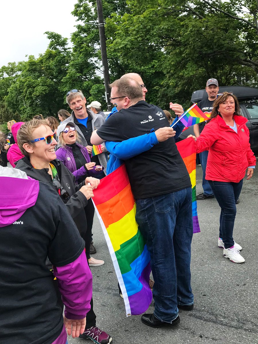 stephenkent's tweet image. I may have startled @ChesCrosbie.  

#FreeHugsNL #PrideAndProgress