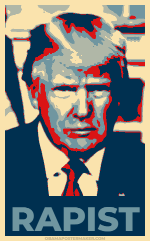 Here's one of the campaign posters for Trump 2020. #TrumpRapist