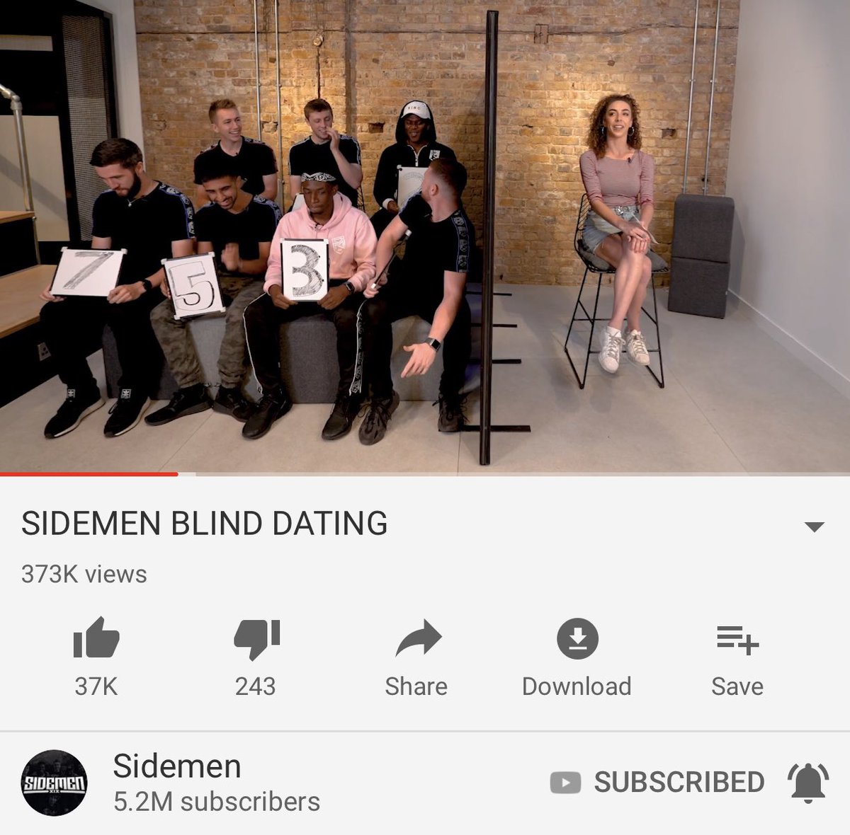 Harry actually winning in blind dating : r/Sidemen