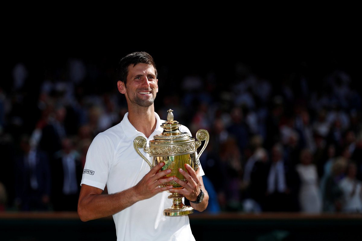It took five draining sets for #NovakDjokovic to defeat #RogerFederer, but the Serbian persevered, fighting back from the brink time and again to win his fifth #Wimbledon title.

Follow LIVE: bit.ly/WimbledonMF