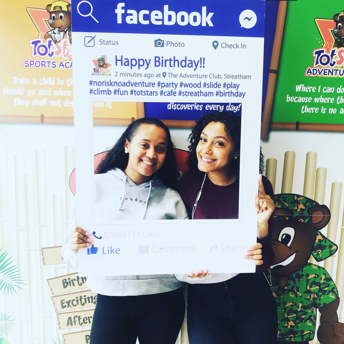 What a fantastic weekend full of birthday parties 🎈🎈🎈🎈

Great way to finish the week off!🎉

We are back tomorrow bright and early from 9.30am😊😊

Don’t forget Wriggle and Rhyme class tomorrow 10.30am 🌞

See you tomorrow 🤸‍♀️🤸‍♀️🤸‍♀️🤸‍♀️