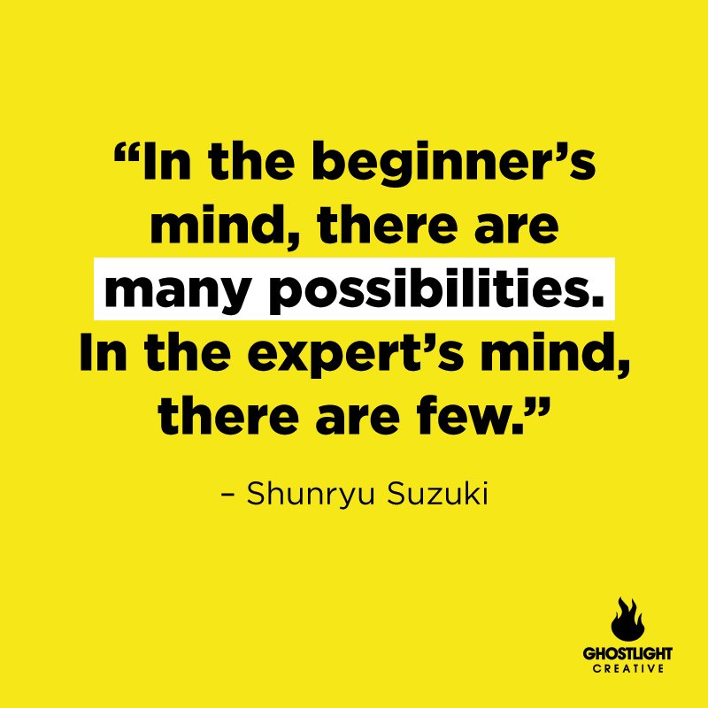 GhostLightTweet's tweet photo. At Ghostlight, we approach each project with a beginner's point of view. No #SundayScaries here – we're ready to kick butt this week! 💪 https://t.co/DBhwKTtEF7