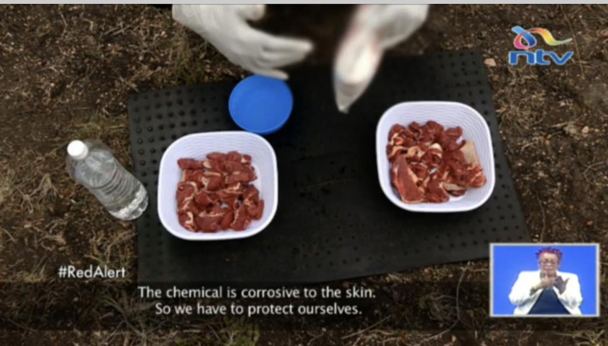 DavidOriku's tweet photo. #RedAlertA source who works for a supermarket revealed that they use a chemical, Sodium Metabisulfite, to keep meat looking fresh.
#RedAlert https://t.co/mbIEwjRU3P