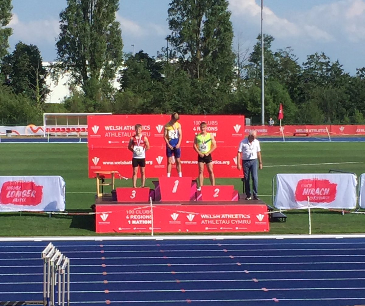 Happy lad picking up a @WelshAthletics U15s 100m bronze at the #WelshChamps19 today with a PB of 11.62.