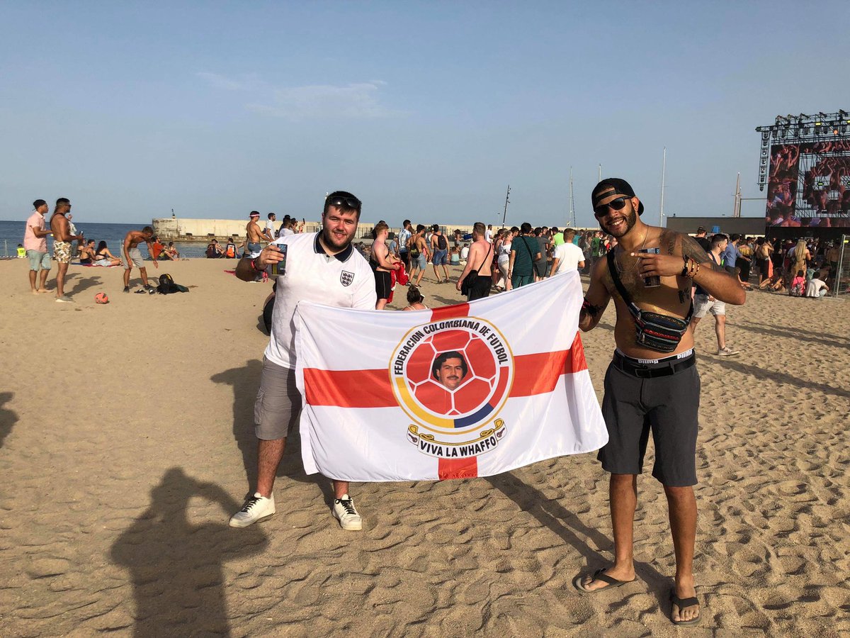 WhaffoOfficial's tweet photo. Spotted a few fans away in Spain over the weekend..👇🏼💛💙❤️ https://t.co/FKGJNfF0Q5