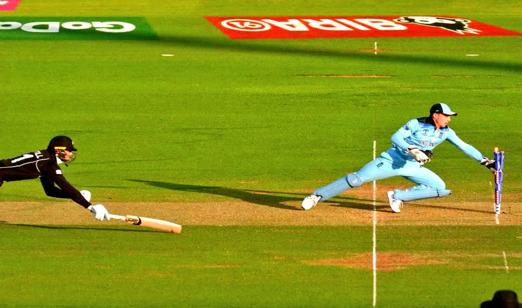 A run out that took them to #CWC19Final. A run out that took #CWC19 away from them. Karma strikes Martin Guptill. #ENGvsNZ #ENGvNZ