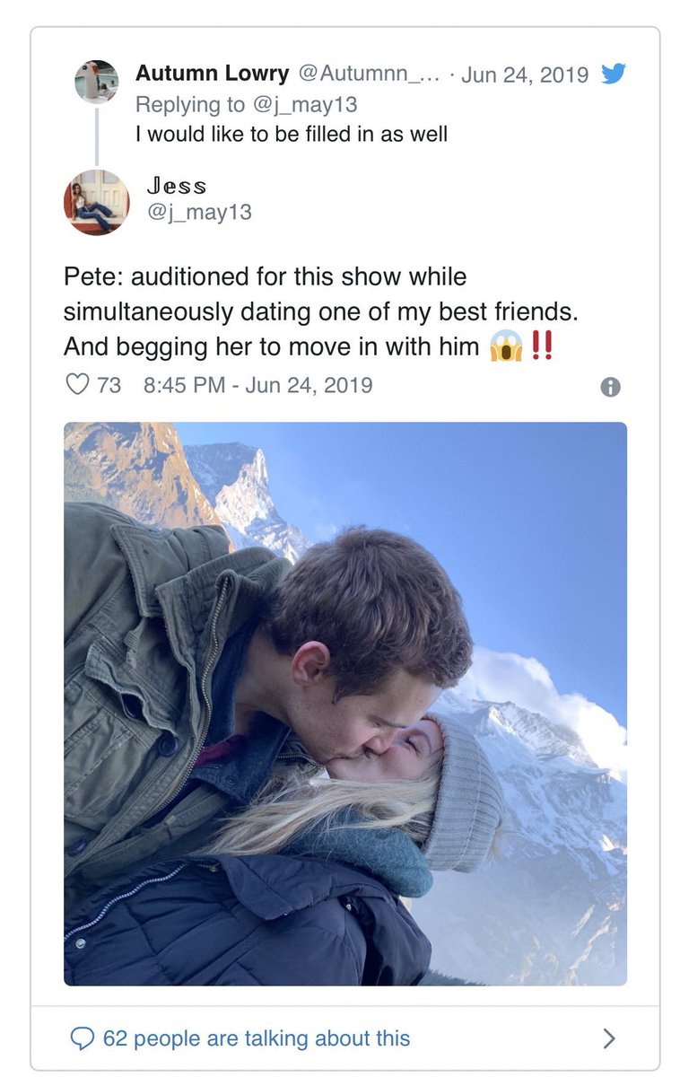 Veronic03303987's tweet photo. @jasssss_k Pete had a gf too, y’all. I really don’t care about his heart tbh. Tyler is the real angel. ❤️😇 https://t.co/CMtKHLAJMM