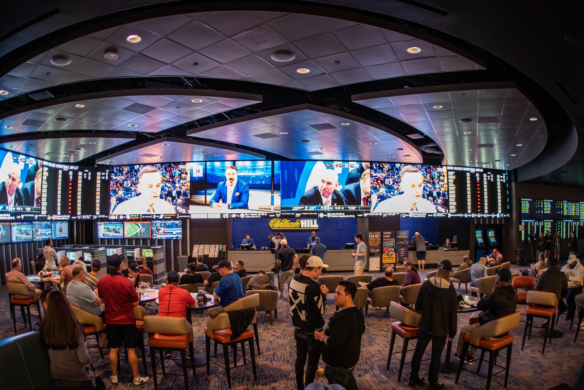 stratvegas's tweet photo. From UFC to MLB, make your next wager in style at our new William Hill Sports Book. #STRATplays #STRAT #TheSTRAT #Vegas #LasVegas https://t.co/rIf3n7LKlA