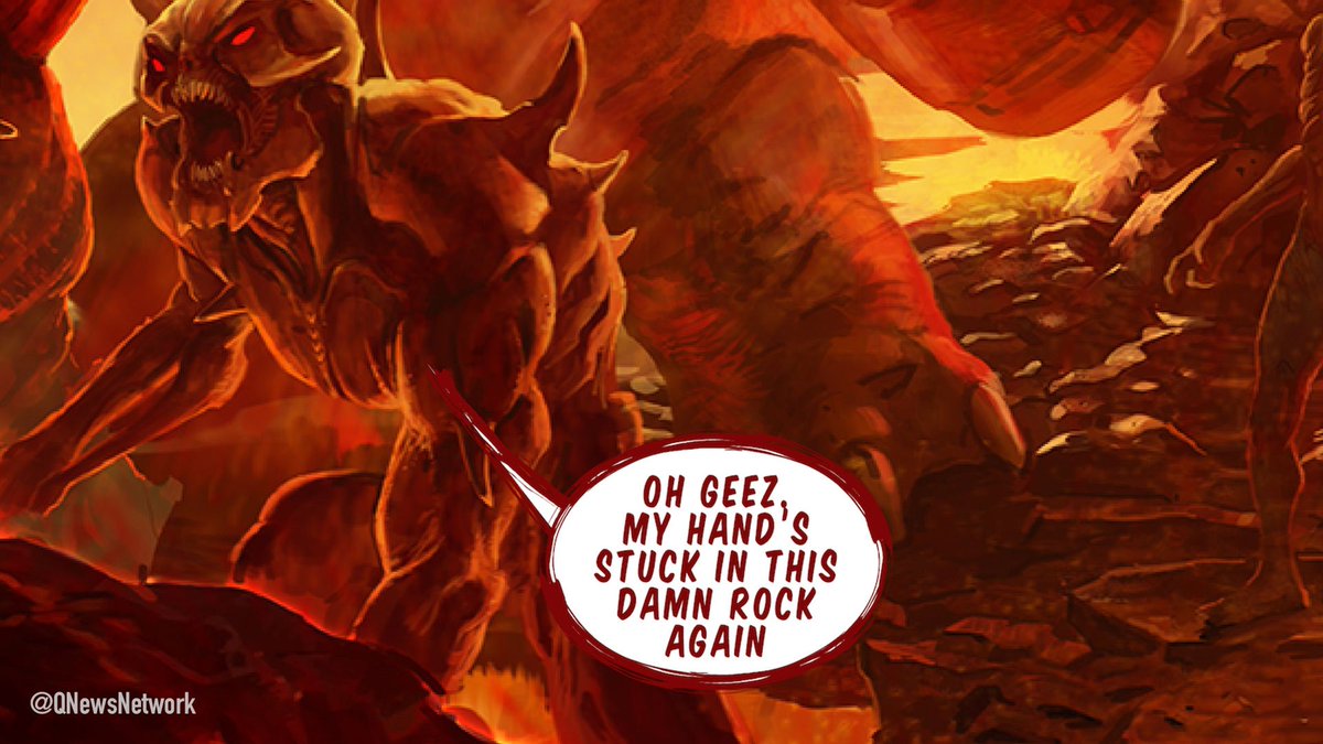 QNewsNetwork's tweet photo. The REAL story behind the #DoomEternal art! Part 14: Hard Place. #DoomComic #e3 #be3 #quakecon #doom #bethesda #gaming #gamer #ps #xbox #playstation #videogames #games #game #followme #twitch #pc #pcgaming #gamergirl #DoomCon @quake @Doom @quakecon @timwillits @qconforums https://t.co/APV3PRRWDf