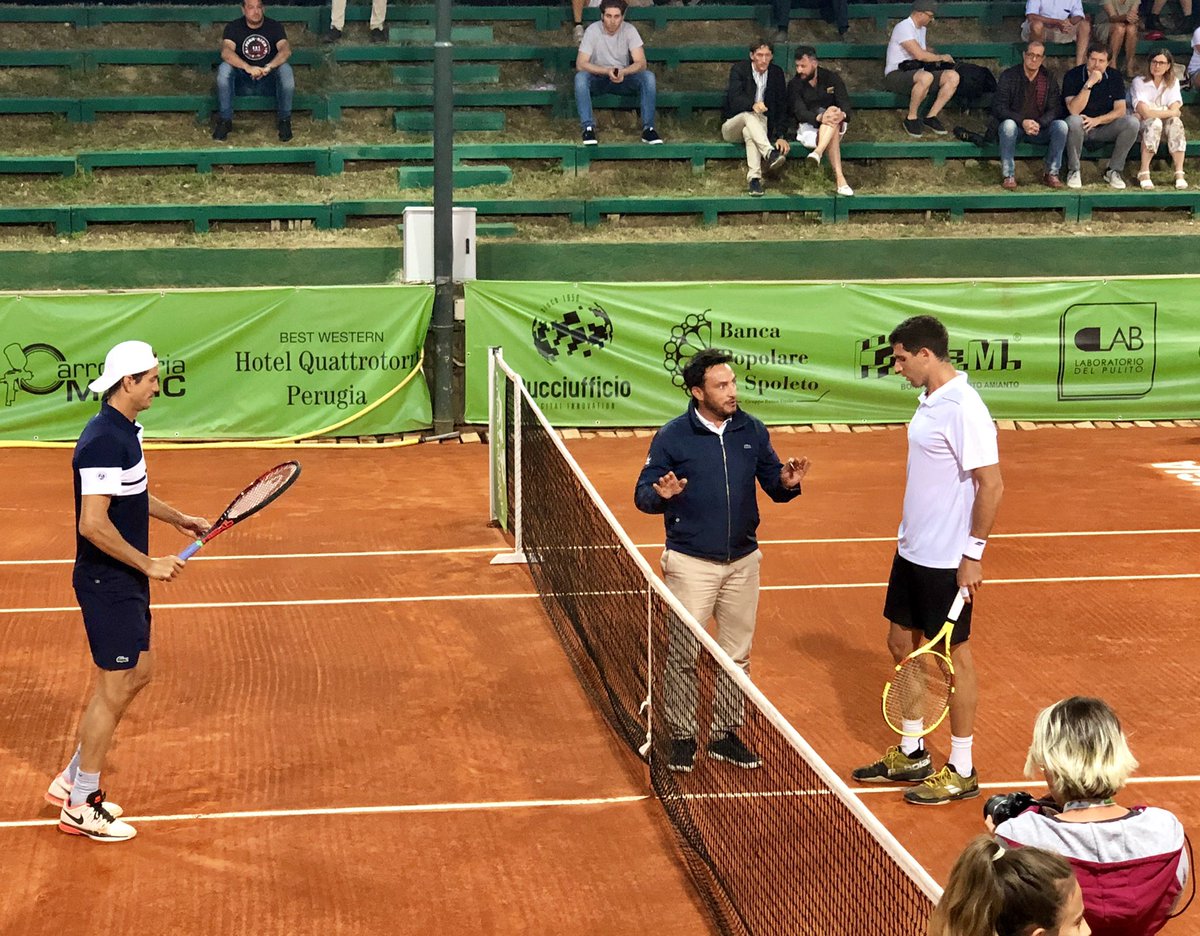matmosciatti11's tweet image. The Final 🇪🇸🇦🇷 @GuillermoGLopez @FedeDelbonis #Challenger #ITP19 #GarciaLopez #Delbonis