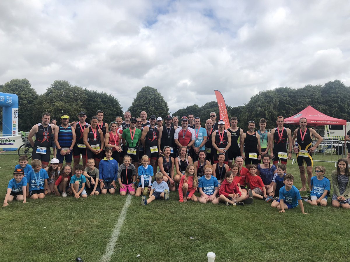 Winner winner chicken dinner!! CWTC clearing up at the Chichester Triathlon lots of trophy’s dished today! With some awesome performances all round!