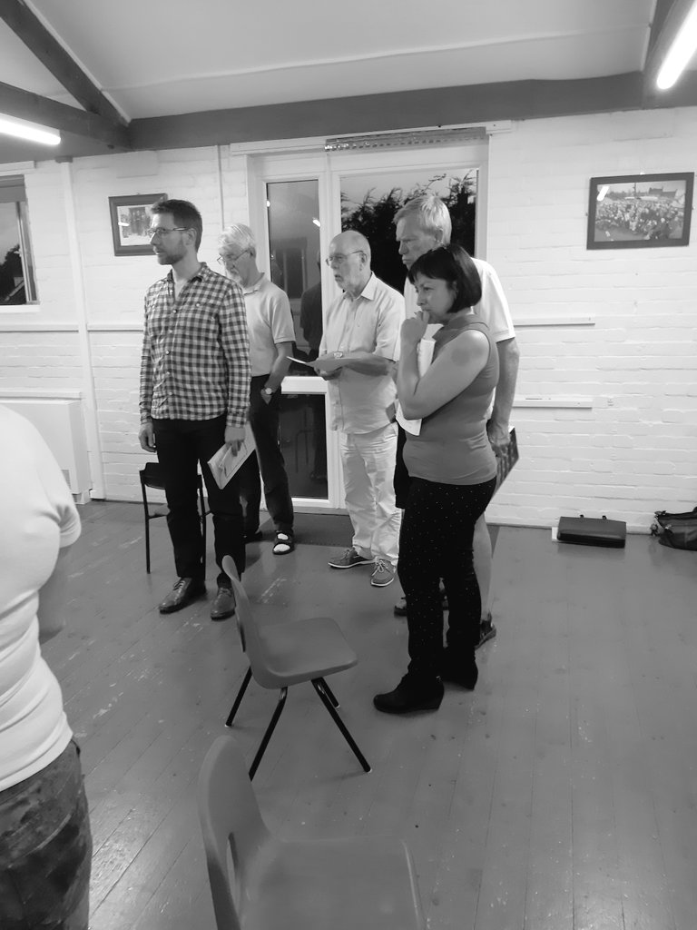 Peterboro_Opera's tweet photo. Floor rehearsals are underway! #blocking #rehearsal #staging #POflute #PO50 #Mozart #MagicFlute #opera 🎭 https://t.co/ooqQhePEP0