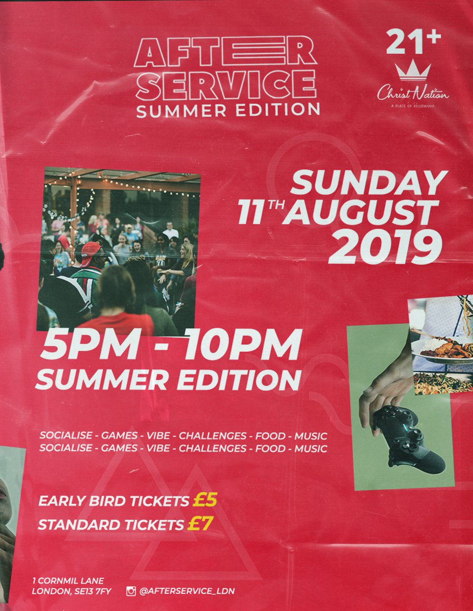 AfterserviceLdn's tweet photo. ⚠️ A F T E R S E R V I C E ⚠️ Summer BBQ Edition! Sunday 11th August!! Tickets on sale this week! #AfterServiceLDN #Summer #BBQ https://t.co/k4usEbMEvr