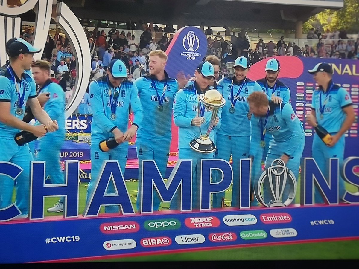 Congratulations Team England
💐💐💐💐💐
#CWC19Final #CWC19 #CWCUP2019 #CricketWorldCupFinal #CricketWorldCup2019 #CricketWorldCup #England #ENGvsNZ #EngvNZL #champion 
#SachinOpensAgain