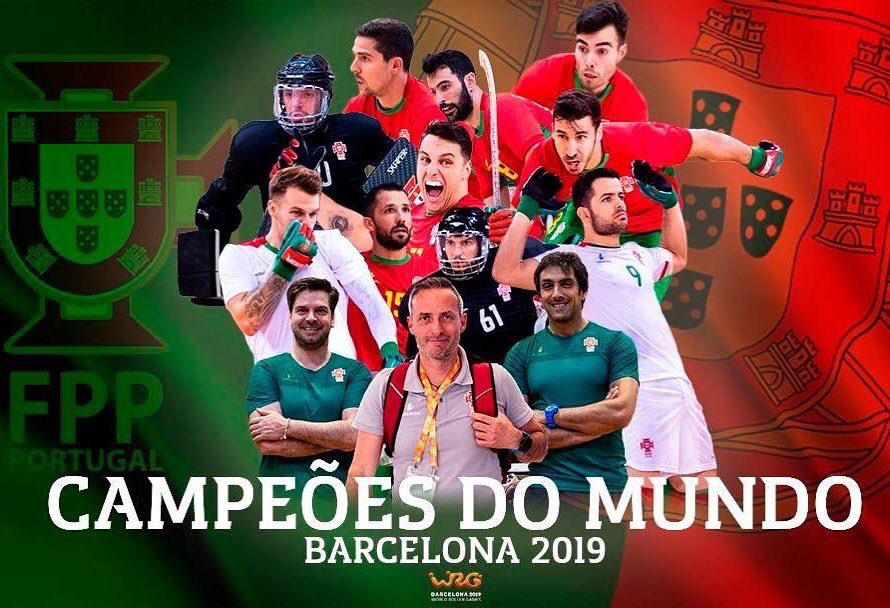 joao9rodrigues's tweet photo. CAMPEÕES DO MUNDO!!! Estamos na história do hóquei nacional! Obrigado a todos pelo apoio! https://t.co/9nI5FzRTqr