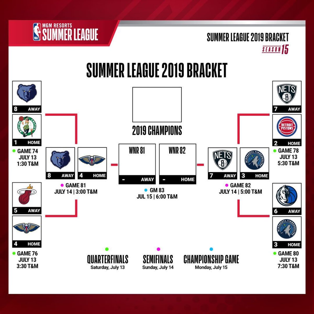 Thomas & Mack Center (@thomasandmack) on Twitter photo The <a href="/NBASummerLeague/">NBA Summer League</a> Semifinals are TODAY! Who do you think is going to take home the W tomorrow? #NBASummer
Tickets available at Box Office or bit.ly/2LkxXvw The <a href="/NBASummerLeague/">NBA Summer League</a> Semifinals are TODAY! Who do you think is going to take home the W tomorrow? #NBASummer
Tickets available at Box Office or bit.ly/2LkxXvw