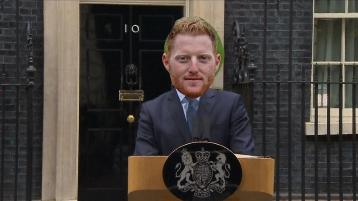 Got a bit carried away after that England performance, Ben Stokes what a bloke