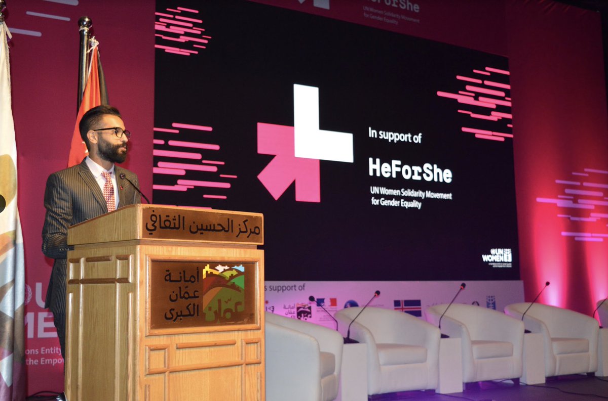 laithabutaleb's tweet photo. It’s ME and NOW!
That’s how I ended my speech today in our #HeForShe Phase II Ceremony 🎉

It has been a long journey back to 2015 when I started working on @HeForShe to support gender equality and to breakdown the stereotypes around us, we deserve to live in a better world 🌎 https://t.co/4BaucxxIYJ