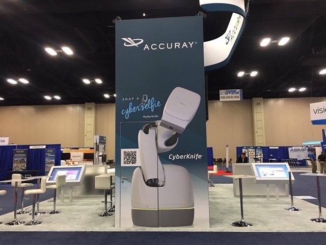 Accuray's tweet photo. #AAPM2019 has kicked off! Come visit #Accuray at booth 338. Coming up at 3:10 pm join Dylan Casey Ph.D. for our #AERO talk on Synchrony for Radixact: Concept and Evaluation learn more here: https://t.co/K6fvMq8gJP #AccurayPatientFirst #AccuraySynchrony #MedicalPhysics #RT_phys https://t.co/iNXoDd2QwD