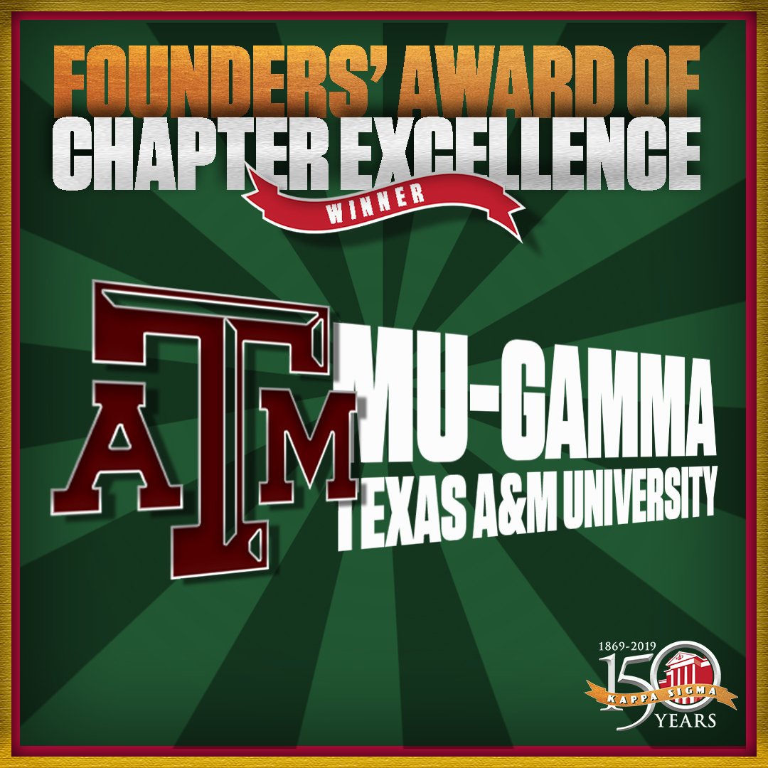 The brothers of <a href="/aggiekappasigma/">Texas A&M Kappa Sigma</a> are next up on our list of winners! #FACEwinner #AEKDB #KappaSigma150