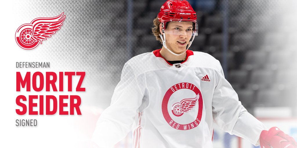 signed defenseman Moritz Seider 