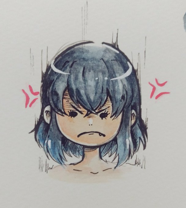 Obliknox ♛♔さんがTwitterに投稿した嘴平伊之助(鬼滅の刃)のイラスト。