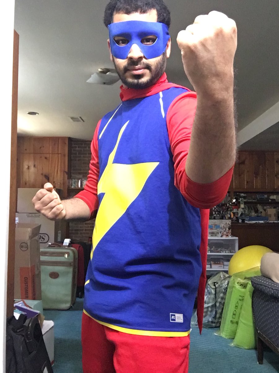 JediTimeSaiyan's tweet photo. 1/5 @Marvel @GWillowWilson @MiniB622 @StephenWacker @McKelvie @saladinahmed @KathreenKhavari Here I go. Here’s my first “proper” ish cosplay! #KamalaKhan #MsMarvel #MarvelCosplay #GWillowWilson #SaladinAhmed #AdrianAlphona #StephenWacker #SanaAmanat #KathreenKhavari 👇 https://t.co/xXzaKCSG7p