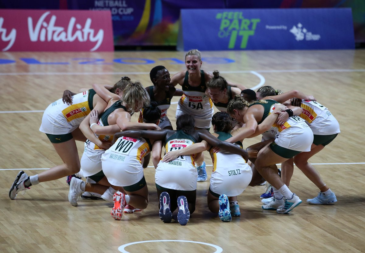 Netball_SA's tweet photo. We're still on a HIGH! 🚀
THANK YOU SOUTH AFRICA 🇿🇦 for UNITING behind the #SPARProteas 🙌

#WeAreAllIn #NWC2019 https://t.co/DOap1aVQUC