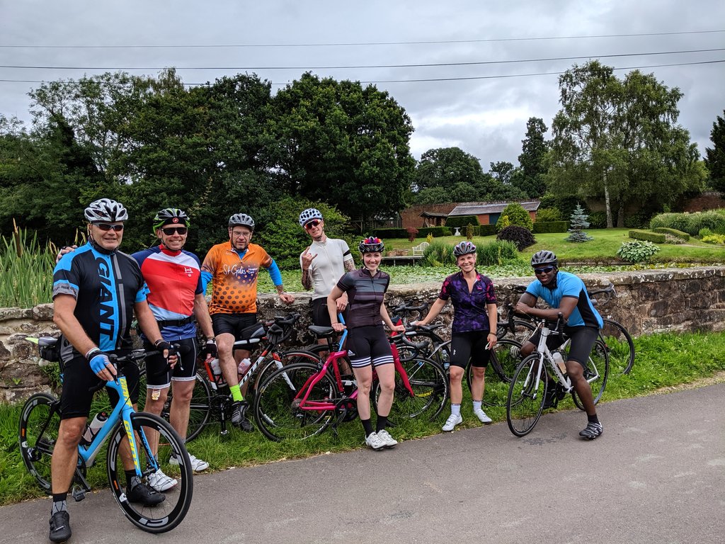 WMFSWalsall's tweet photo. Walsall blue&white watch ride 50miles in memory of Joe Guy, all for a great cause! In support of #rideforjoe #westmidlandsairambulance @MAA_Charity https://t.co/7I5n6iGxwT