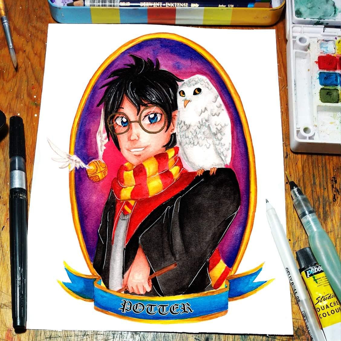 Ch0B1_AxoR18's tweet photo. ⭐✨🦉🔮🤓⭐✨🦉🔮🤓 
Dos ilustraciones que estuve trabajando esta semana para #ExpoSolinari

#JKRowling #ChibiAxolotl #watercolor #fanart #traditionalart #traditionalmedia #HarryPotter #fantasticbeasts #fantasticbeastsandwheretofindthem https://t.co/7jp94d8eCT