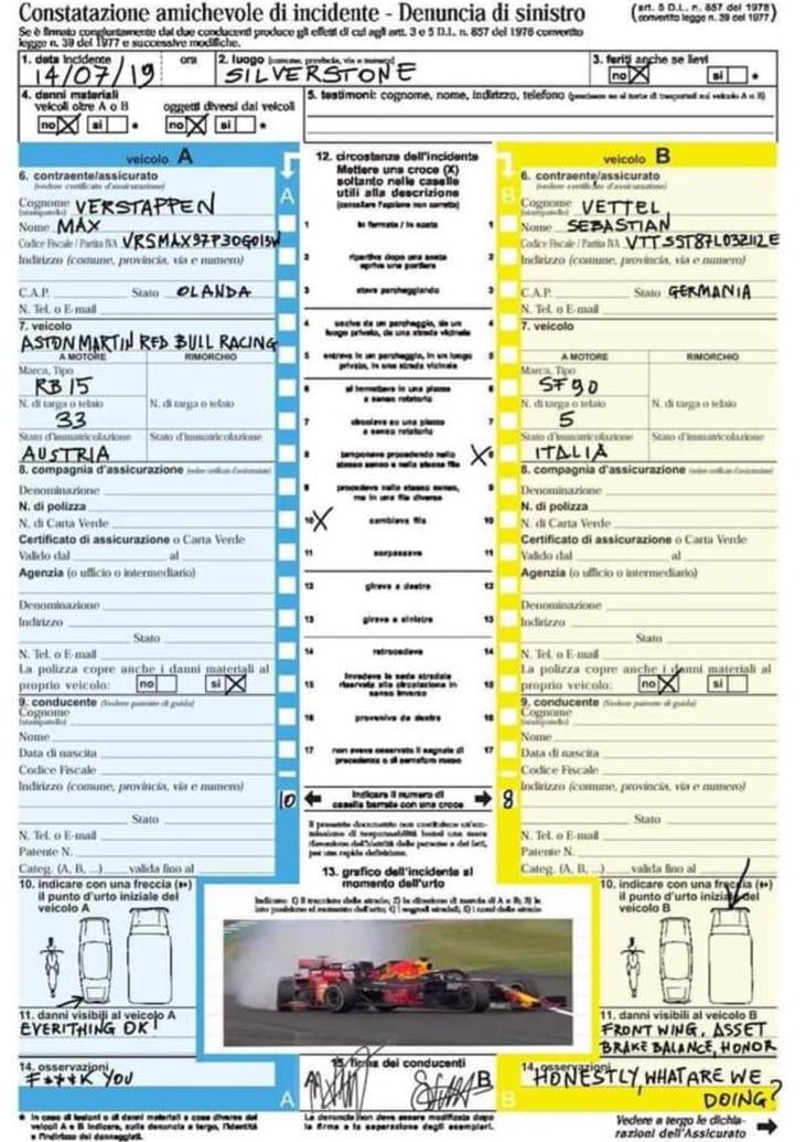 TomCoronel's tweet image. Crash #F1 #Maxverstappen #SebatianVettel #silverstone 😂😂😂😂😂😜😜😜😜😜