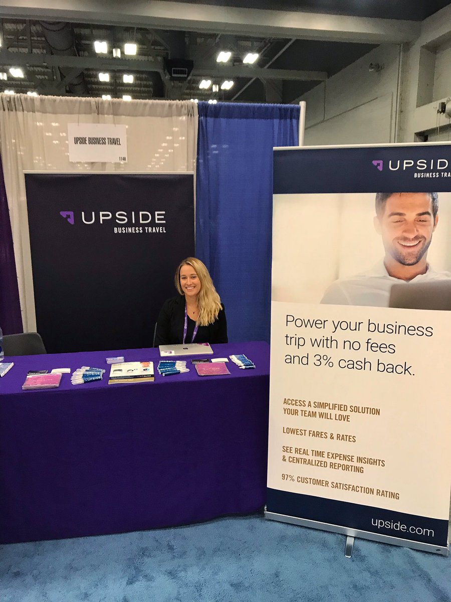 At #NACUBO2019 this year? Stop by booth 1146 to learn how your company can gain access to centralized reporting &amp; earn 3% back on all travel. 

#UpsideBusinessTravel 

#MyNACUBO #NACUBO #NACUBO19