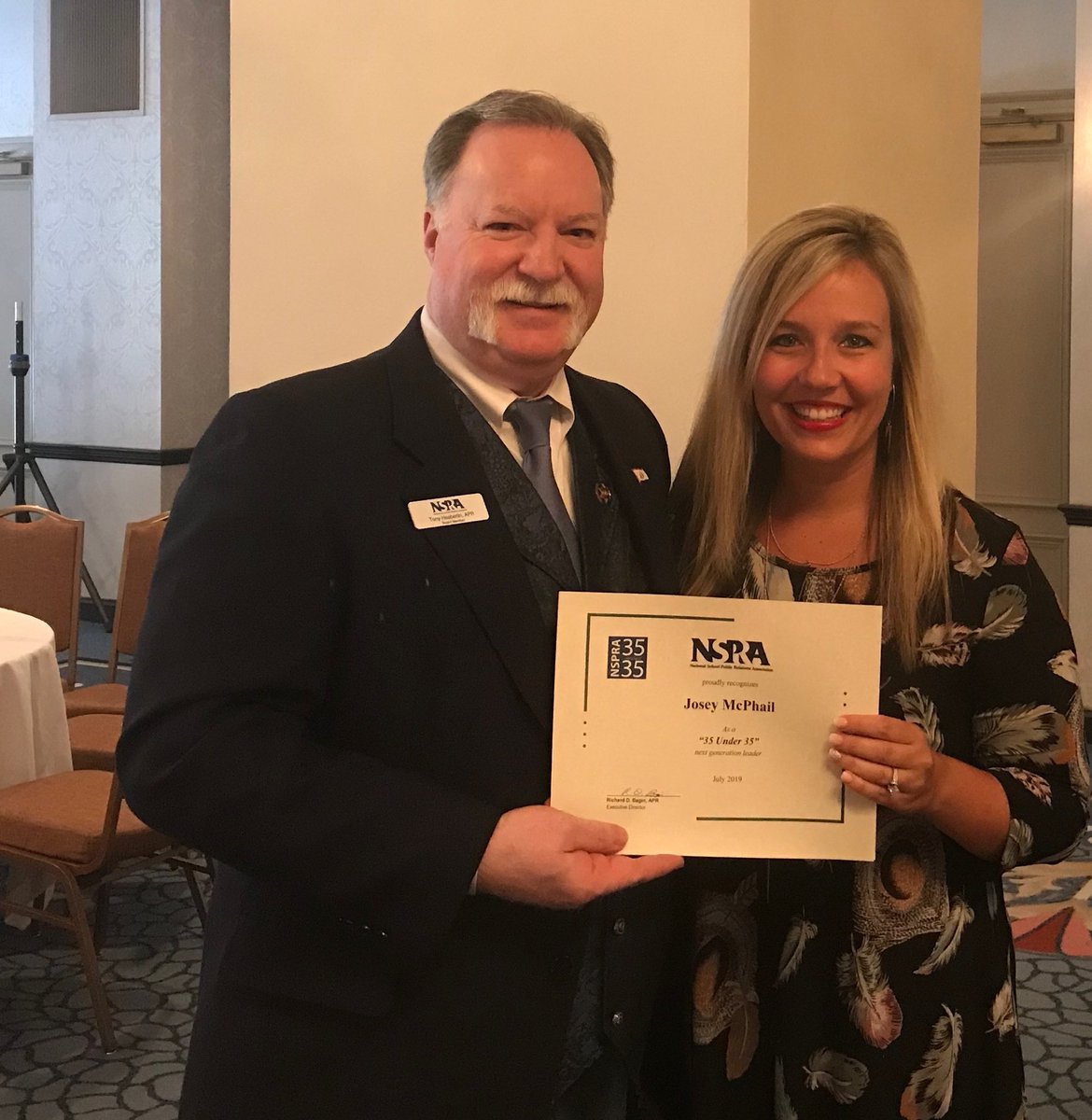 Congrats to ⁦<a href="/NSPRA/">NSPRA</a>⁩ 35 Under 35 recipient, ⁦<a href="/JoseyMcPhail/">Josey McPhail</a>⁩! ⁦<a href="/MOSPRApros/">MOSPRA</a>⁩