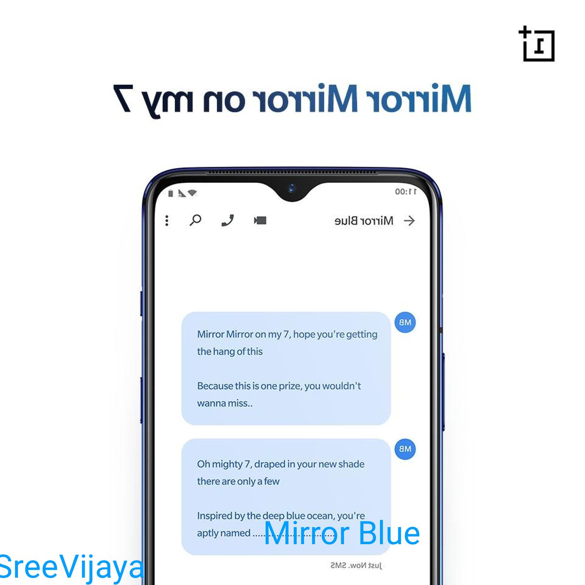 sreevijaya23's tweet photo. @OnePlus_IN MIRROR BLUE ๐
#MirrorMirrorOnMy7
#NeverSettle #OnePlus7Series #OnePlus7MirrorBlue
@OnePlus_IN
Join
@VivekEr23
@Ramprasad43
@deepthi
@siddureddy
@madhu123
@Its_Madhu_
@Lavannyapinky
@Vidisha_vyas
@prasadd203 https://t.co/hSfGoKstTD