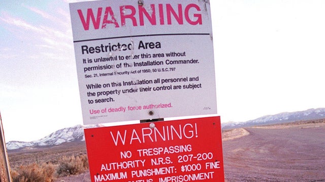 thehill's tweet photo. Feds warns UFO enthusiasts to think twice about storming Area 51: The military "stands ready" https://t.co/15pBvFTKZy https://t.co/fkNOl9Uoe2