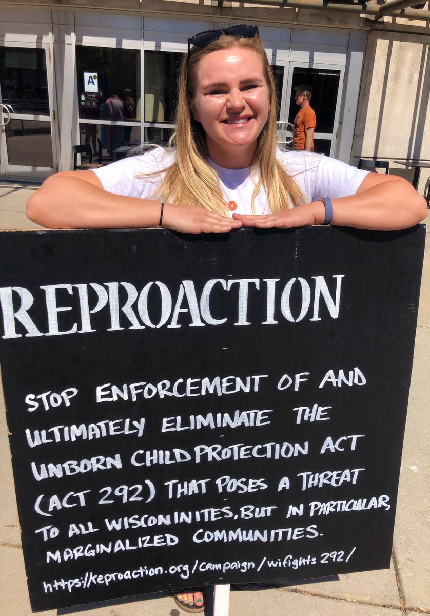 NataleyNeuman's tweet photo. At the #GarbageFyreFest representing @reproaction’s #WIFights292 campaign! Happy to be surrounded by like-minded advocates and activists ✊✊✊ (not sure who made this sign, but I love them!) https://t.co/cOnD3HaaS9