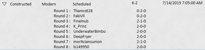 CyrusCGmtg's tweet photo. 0-2 into 6-2 in the MOCS Prelim for a qualification.
Phoenix/Jund/BTL/Phoenix?/BTL/E-Tron/Phoenix/Dredge.
Deck is still busted. I played pretty poorly the first two rounds while waking up and lost to favorable matchups. https://t.co/HwD7ounVde