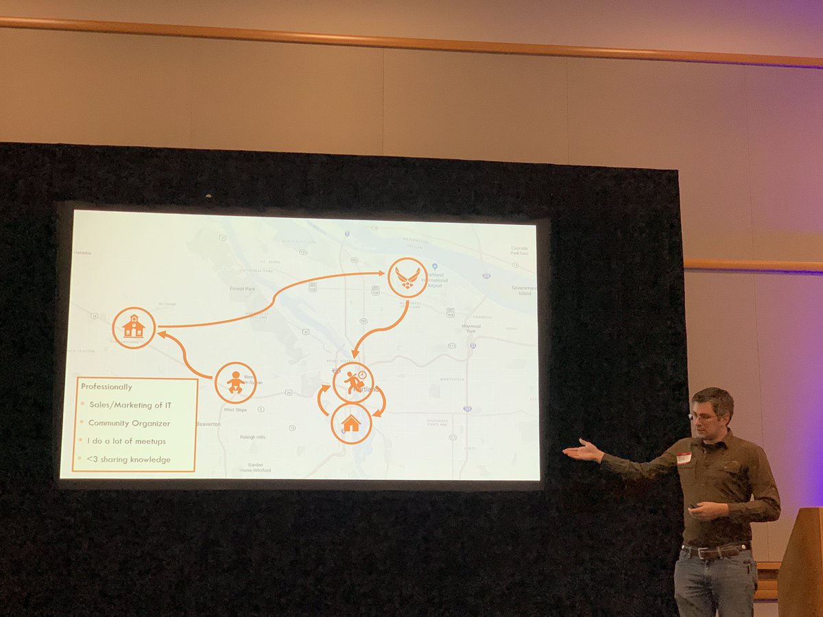 mary_grace's tweet photo. Post lunch #CommunityMG19 kicking off with Joe Dunn talking about community marketing. He just blew all of our minds by mentioning that he’s involved in the organization of 70 meetup groups 🤯 https://t.co/IqlOgUKmwx