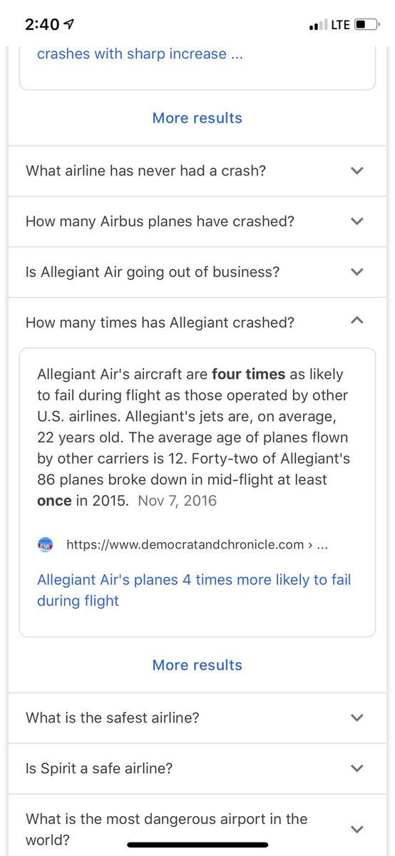 Linnerlouuu's tweet photo. Not the smartest thing to read before you take off on your delayed @Allegiant fight. 🥴🤓😳 #6hoursdelayed https://t.co/m9FLFAUhY2
