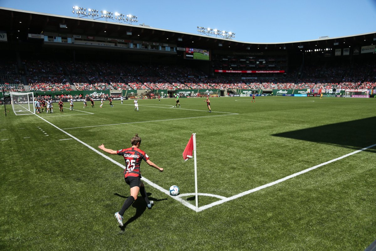ThornsFC's tweet photo. Thanks to all the 18,909 that joined us today at @ProvidencePark_. We ❤️ you, Rose City. #BAONPDX #PORvORL https://t.co/5AQwUlnjnw