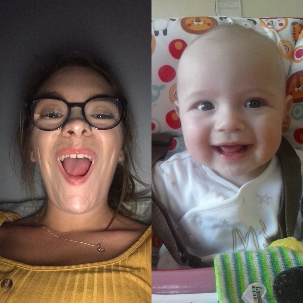 LeckiAlex's tweet image. Like brother like sister? 🤩😂