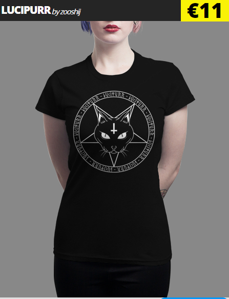 Zooshij's tweet photo. IT IS LIVE!!! For thhe next 24 hours you can get a Lucipurr Shirt (or Hoodie, Sweater, whatever :D) for only 11€/12$/£9!!! :D https://t.co/AVZoiYQVx8

GET IT! :D *orders hers* https://t.co/1WUtYejYNh