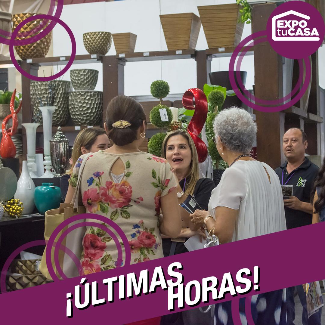 ExpotuCasa's tweet photo. ¡QUEDAN POCAS HORAS PARA TERMINAR ESTA EDICIÓN DE EXPO TU CASA!

AÚN ESTÁS A TIEMPO DE ENCONTRAR TODO LO NECESARIO PARA EL HOGAR DE TUS SUEÑOS, ¡APROVECHA! https://t.co/x4kttz7sJT