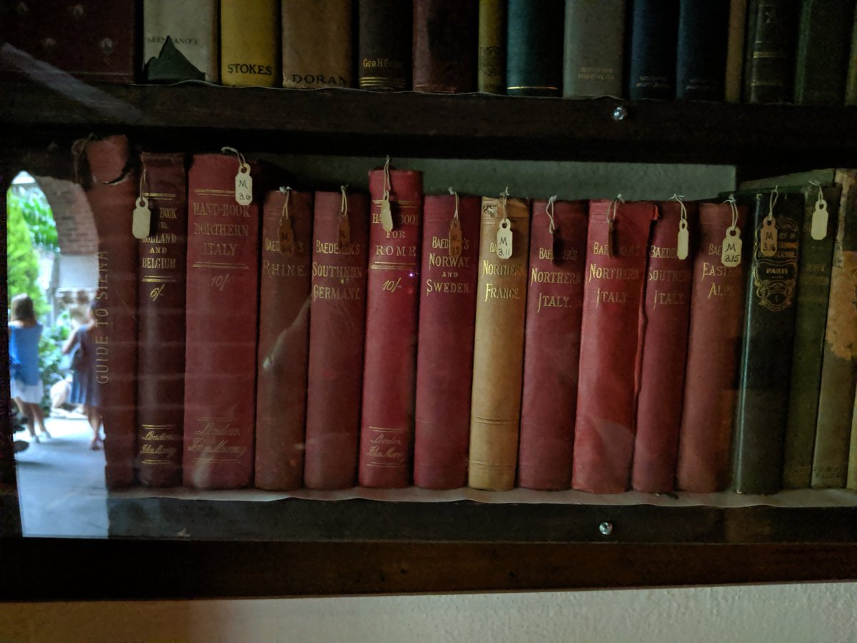 MichaelHancher's tweet image. En route to #sharp19, some of Isabella Stewart Gardner's Baedekers.