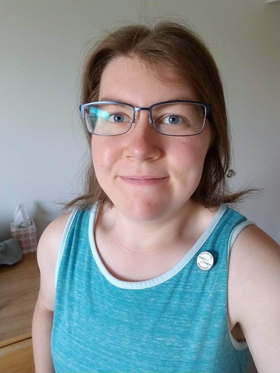 al_adams202's tweet photo. Happy #InternationalNonBinaryDay! I'm celebrating today with a self-care day. It's been amazing being out at this internship this summer! https://t.co/PVsK2WcGbV
